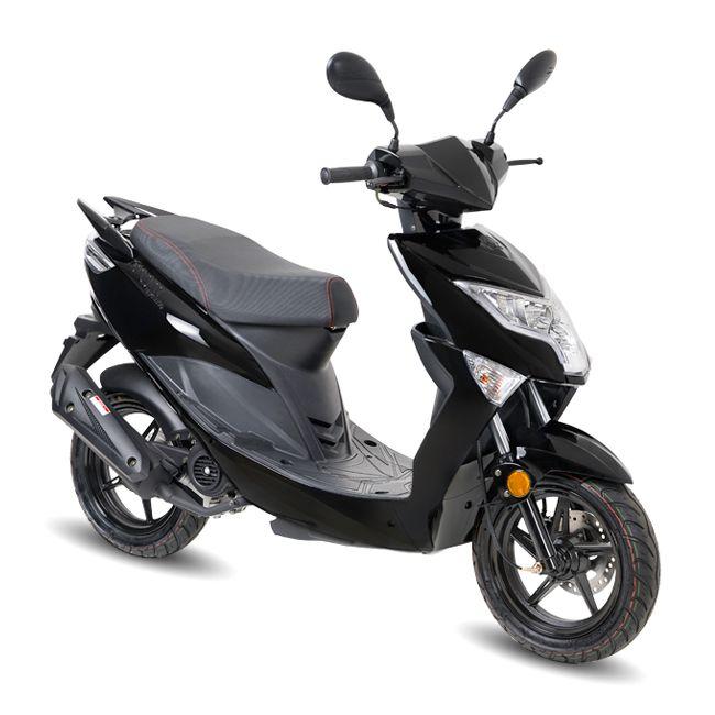 backup als abortus AGM Brash50 Zwart | compacte stoere goedkope scooter | Reijsscooters